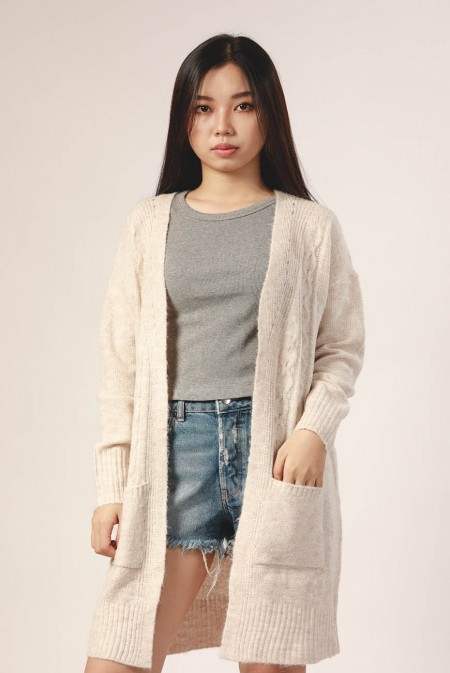 Lady Long Sleeves Sweater Cardigans